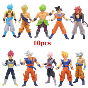 Bandai | High Quality Dragon Ball Z Super Saiyan Action Figure Model GK Rose Goku DBZ Gohan Anime Figure Vegeta Statue Collect Toy Gift