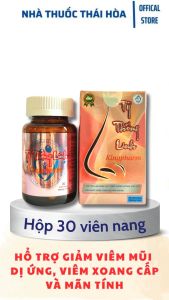 Tỷ Thống Linh KingPharm - Hổ Trợ Viêm Mũi Dị Ứng - Viêm Xoang Cấp Và Mãn Tính - Giảm Đau Đầu Nghẹt Mũi - Hộp 30 Viên