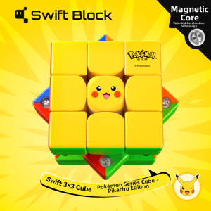 Gan | Pokémon Collaborative Magnetic 3x3 Rubiks Cube Competition Grade