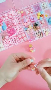 Elisa & Sofia Princess DIY Bracelet Bead Set Jewelry Making Gift Set for Girl Children Arts and Crafts Set