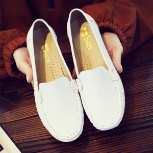 Comfortable White Leather Nurse Shoes 41 Size