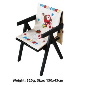 Christmas Series Universal Chair Pad Slipcovers Anti-Slip Strap Dining Table Seat Cushion Protective Fixed Covering Home Use
