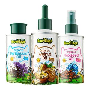 Biovillage | Organic Walnut Oil Linseed Oil Perilla Oil for Baby Food