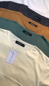 KAOS PRIA BAJU POLOS UNFINISHED T SHIRT PRIA WHITE LIGHT OVERCUT