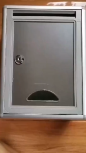 HOL Aluminium Alloy Mailbox Outdoor Post Box Waterproof Stainless Security Locking Suggestion Box for Office Home Balcony Garden Gate with Lock Post Stand Small Sign Aluminium Alloy Mailbox
