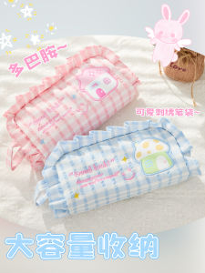 Hộp Đựng Bút Chì Thêu Viền Cho Học Sinh Dung Tích Lớn Hộp Đựng Đồ Dùng Học Tập Phong Cách INS Cho Bé Gái Hộp Đựng Bút Chì Đa Năng