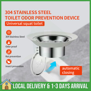 Stainless Steel Auto Trap Floor Grating / Floor Trap Anti Smell Anti-blocking Toilet Hole Cover Bathroom Toilet Drain下水道防臭蓋