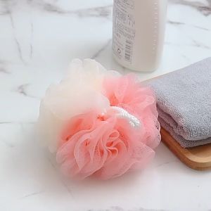 Spons Mandi Jaring Bulat Tebal Pembersih Badan 2 Warna Shower Puff For Bathing And Back Scrubbing Skin Cleaner Sponge Sikat Badan Penghilang Daki Bersih avvet