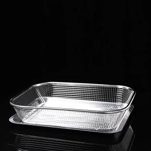 Satu Keluarga Keranjang Saringan Tinggi Stainless C1266 Keranjang Buah Set Nampan Peniris Minyak