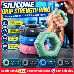 Kebidu chuyên nghiệp Vòng luyện cơ bàn tay 3 mức độ kháng Silicone đồ luyện lực tay 20-90lb có thể điều chỉnh dụng cụ tập ngón tay bền chống trượt tập luyện bánh