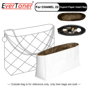 EverToner Dupont Paper Insert Bag For C-anel 22 Bag Support Travel Portable Insert Purse Organizer