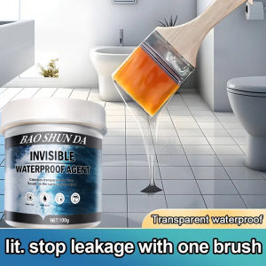 Transparent Invisible Waterproof Sealant Leak Repair Coating For Roofs Tiles Wood Concrete Outdoor Indoor Surfaces Colorless