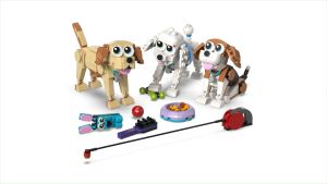 LEGO Creator 31137 Adorable Dogs Building Toy Set (475 Pieces) Mainan Balok (7 Tahun+)