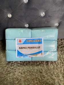 Kapas pembalut/kapas medis/kapas jenazah ukuran kecil 50gram/pic (isi 12pcs)