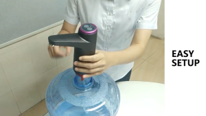 Modern Touchless Automatic Water Dispenser FaucetRechargeable touch control and digital display High-power Electric barrel water dispenser pumpsuitable for home and office use