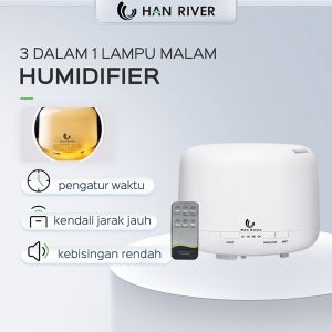 HAN RIVER humidifier diffuser Ultrasonic 500ML (Bisa menambahkan minyak esensial) / difuser aromaterapi / Aroma Diffuser