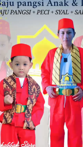 Baju Pangsi Anak Dan Dewasa Baju Pangsi Anak Laki Laki Dengan Sabuk Peci Selendang Gratis Kalung