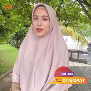 Nafisa Asha Size JUMBO | Kerudung Instan Pet Jumbo Antem | Hijab Bergo Kaos Syari Simple