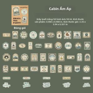 Mr.paper | Mr.Paper 50 Cái Nhãn Dán Mini Kraft Trắng Chủ Đề Cuộc Sống Cà Phê Cho DIY Tạp Chí Scrapbook Cắt Dán - Đóng Hộp Văn Phòng Phẩm Miếng Dán