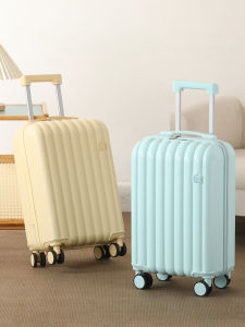 Cloud Design Luggage Fashionable Soft Shell Boarding Bread Shape Mute Universal Wheels 20 Inch Password Lock Suitcase
