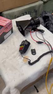 Còi hú có mic 7 chế độ âm thanh siêu chuẩn. Điện 12v và 24v
