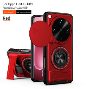 szhaiyu | Case for OPPO Find X9 Ultra Magnetic Stand Slide Camera Protector for OPPO Find X8 X9 Pro 5G Shockproof Armor Phone Cover
