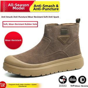 DINGGU | Breathable Summer Steel Toe Safety Shoes