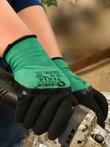 Terrain Kun | Durable Breathable Thick Rubber Work Gloves for Construction