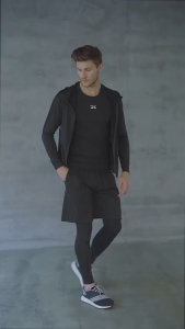 5 In 1 Men Fitness Suit Quick Dry Sports Tops Sweatpants Running Training Suit Breathable Sportswear For Gym Cycling Basketball