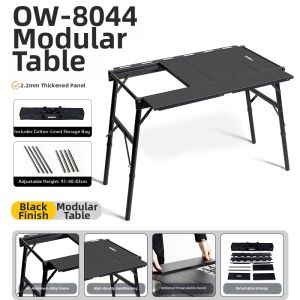 Onwaysports | Outdoor Camping Picnic Foldable Table with IGT System Aluminum Adjustable