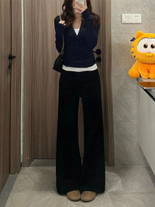 กางเกงยีนส์ทรงตรงผู้หญิงฤดูหนาวทรงสลิมฟิต กางเกงขายาวทรงหลวม ทรงเข้ารูป ทรงกระบอก ทรงเข้ารูป ทรงเข้ารูป