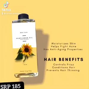 Buy 1 take 1 100ml Sunflower Seed Oil Pure Cold Pressed Body Oil for Skin Whitening hers essentials