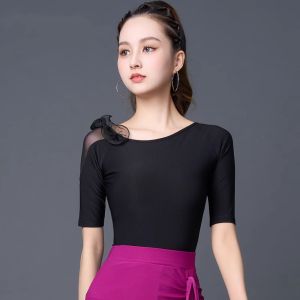 Latin Top New Adult Modern Dance Standard Dance Practice Costume Performance Body Show