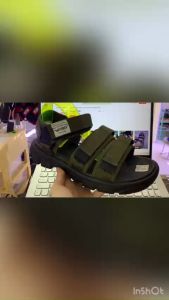 Giày Sandal Nữ VENTO VEGA II đế cao 4cm 3 quai ngang đế rất dày chống trơn màu Rêu