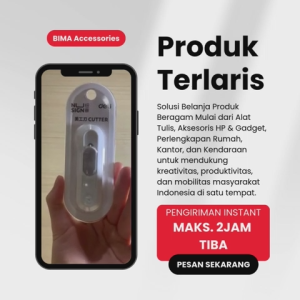 DELI NUSIGN Mini Cutter Pisau Pemotong Kertas Pisau Stainless Tajam Anti Karat Auto-Lock NS065