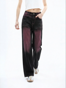 Juicy Couture | Tencel Spray Dyed Straight Leg Long Pants