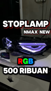 Lampu Stop Yamaha Nmax New 2020-2024 RGB Lazy 256 Mode StopLamp Nmax New 3in1 Lampu Belakang Yamaha Nmax New Garansi Merk X-Case XCase WD216