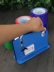 Metal Bag Neck Sealer Tape Dispenser Supermarket Store Bag Packaging Poly Bag Sealer Machine Armak Bag Sealing Tape /Polybag Sealer Tape Set PVC Bag Sealer Tape Bread Bag Sealer Tape