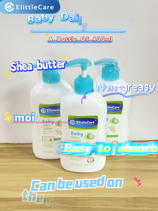 Elittlecare Baby Lotion 400ml  Gentle Hydrating and Moisturizing with Shea Butter for Newborn Baby infant newborn for sensitive skin