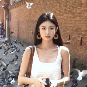 Travel Inspired Bamboo Wicker Grass round Earrings Hollow out Design Spring Summer New Fashion Lightweight Luxury Versatile Jewelry