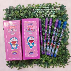 Hộp 12 cây bút gel Thoru/Tforu Hàn Quốc ngòi 0.4mm