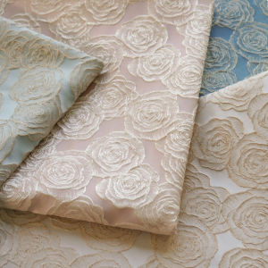 Gilt rose jacquard fabric Vintage yarn-dyed fabric dress bag hand-sewn DIY fabric TJ22123