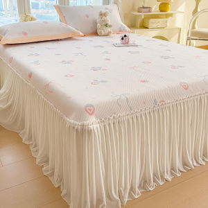 NONGNONGAI | Summer Cool Ice Silk Bed Pad Three Piece Set