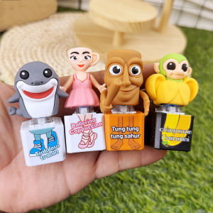 ใหม่ Brainrot คลาสสิกกระเป๋าของเล่นรถพวงกุญแจจี้ทราลาเลโร ทราลาพวงกุญแจเสียงส่องสว่างปุ่มทุงทุง ซาฮูร์ของขวัญฮาโลวีน