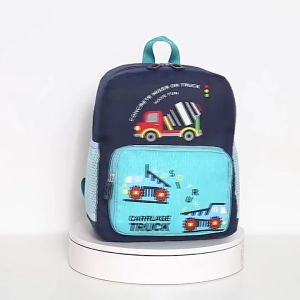 Tas Ransel Anak Sekolah TK SD PAUD Motif Truck Premium Sablon DTF