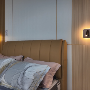 BFM LED Wall Light Spotlights Backlight 350 Degree Rotation Adjustable Wall Lamp Hotel Bedroom Bedside Study Reading Lamp