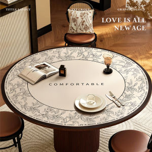 Waterproof & Long-Lasting Oil-Resistant Round Table Cloth