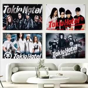 T-tokio Hotel Singer Band Flags Flag Suitable For Party Club Outdoor Interior Wall Art Decoration Banner Gift