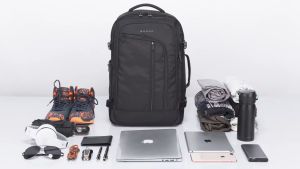 NEW ARRIVAL Bange BG-1916 (18.5" x 12.5" x 9.5" 45L 1.6KG) Travel Overnight FAA Flight Approved Carry On Laptop Backpack Water-Repellent Oxford Fabric Independent Shock-Absorbable Laptop Compartment (Fits 17.3") Anti-Theft Design Quality Zipper Wate