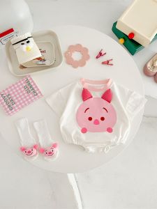 Áo Khoác Mùa Hè Bằng Cotton Mềm Mại Cho Trẻ Sơ Sinh Triangle Baby Romper Áo Khoác Mùa Hè Cho Trẻ Em Từ 0-2 Tuổi